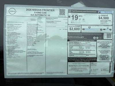 2026 Nissan Frontier S
