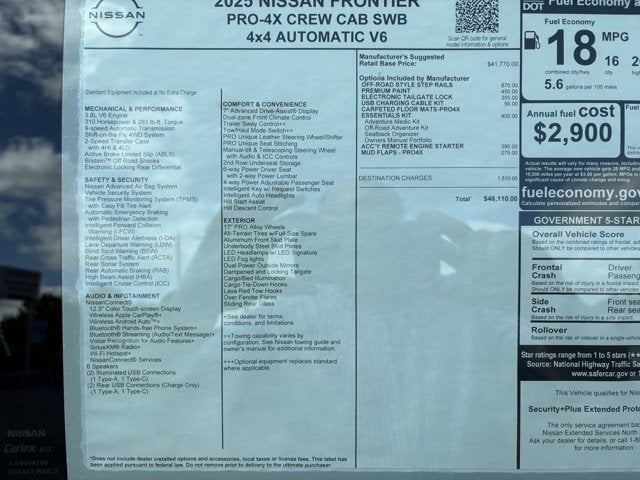 2025 Nissan Frontier PRO-4X