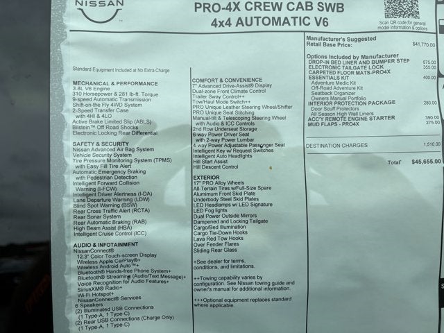 2025 Nissan Frontier PRO-4X