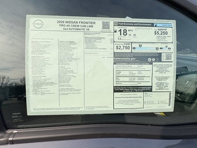 2026 Nissan Frontier PRO-4X