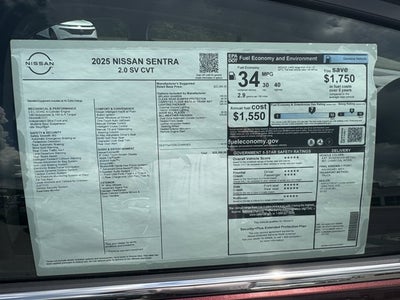 2025 Nissan Sentra SV