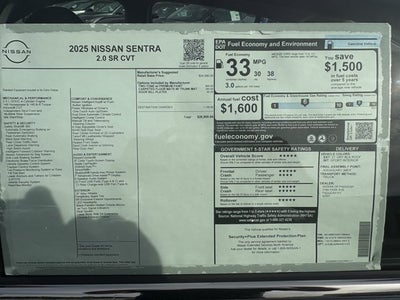 2025 Nissan Sentra SR
