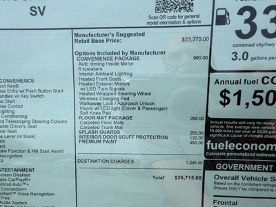 2026 Nissan Sentra SV