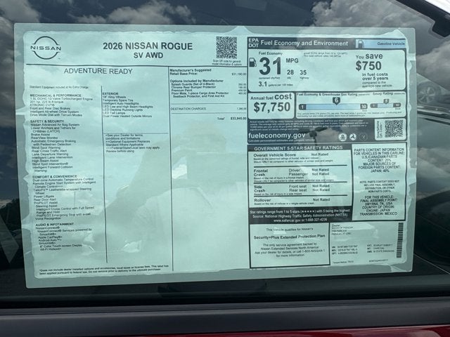 2026 Nissan Rogue SV