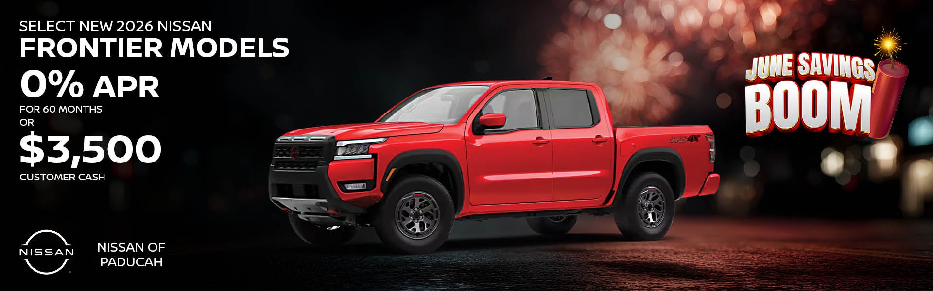 Select New 2026 Nissan Frontier Models