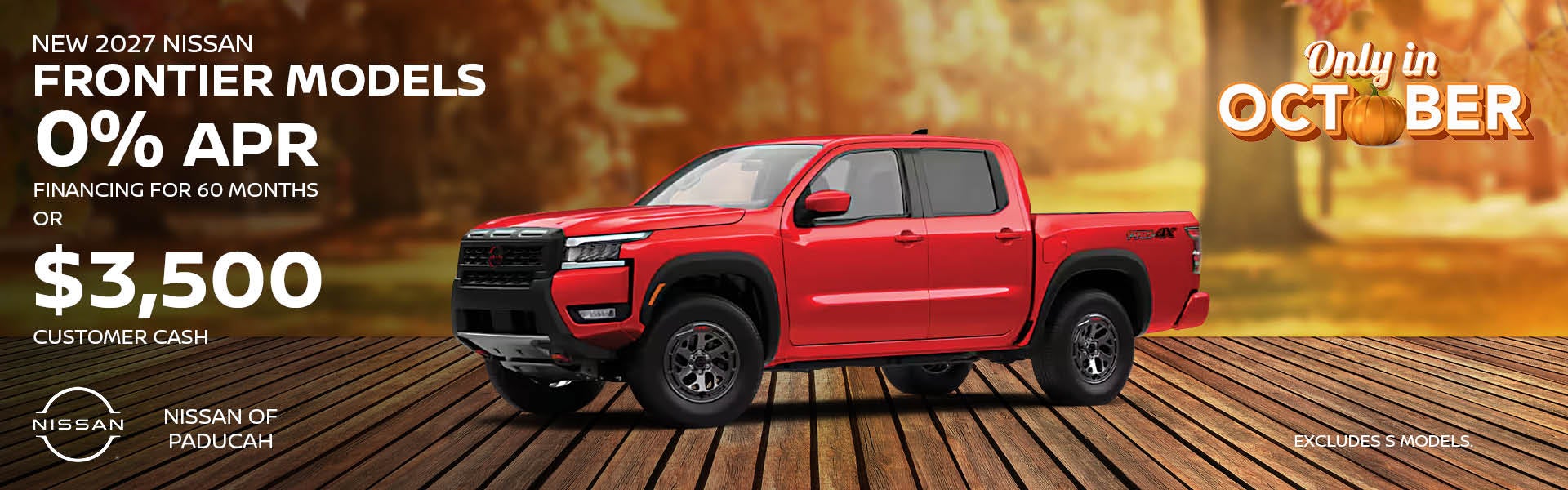 New 2027 Nissan Frontier Models (excl. S models)