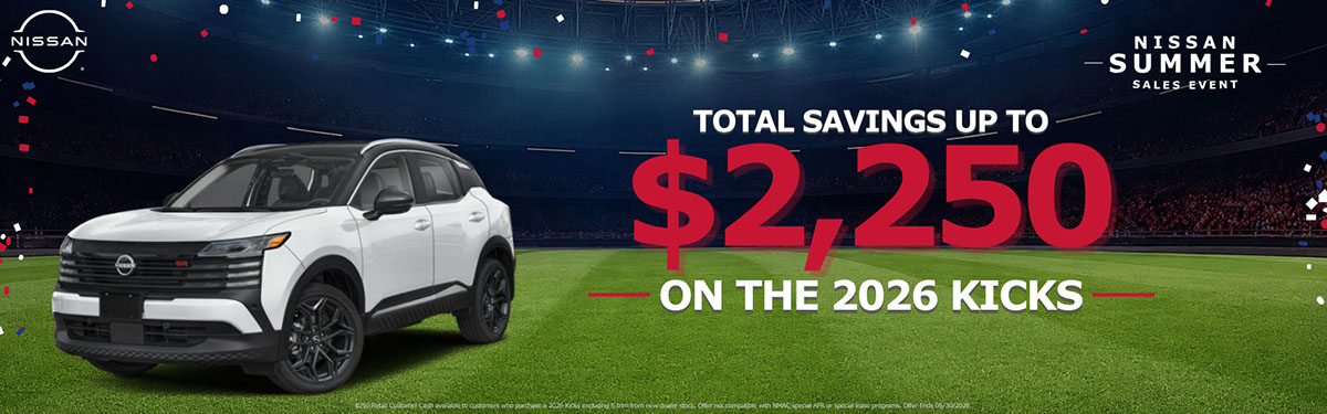 Nissan Summer Sales Event 2026 Kicks 